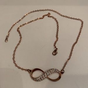 Infinity Symbol Pendant Cubic Zirconia Necklace